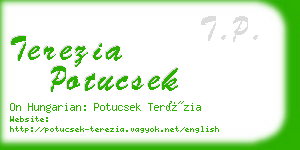 terezia potucsek business card